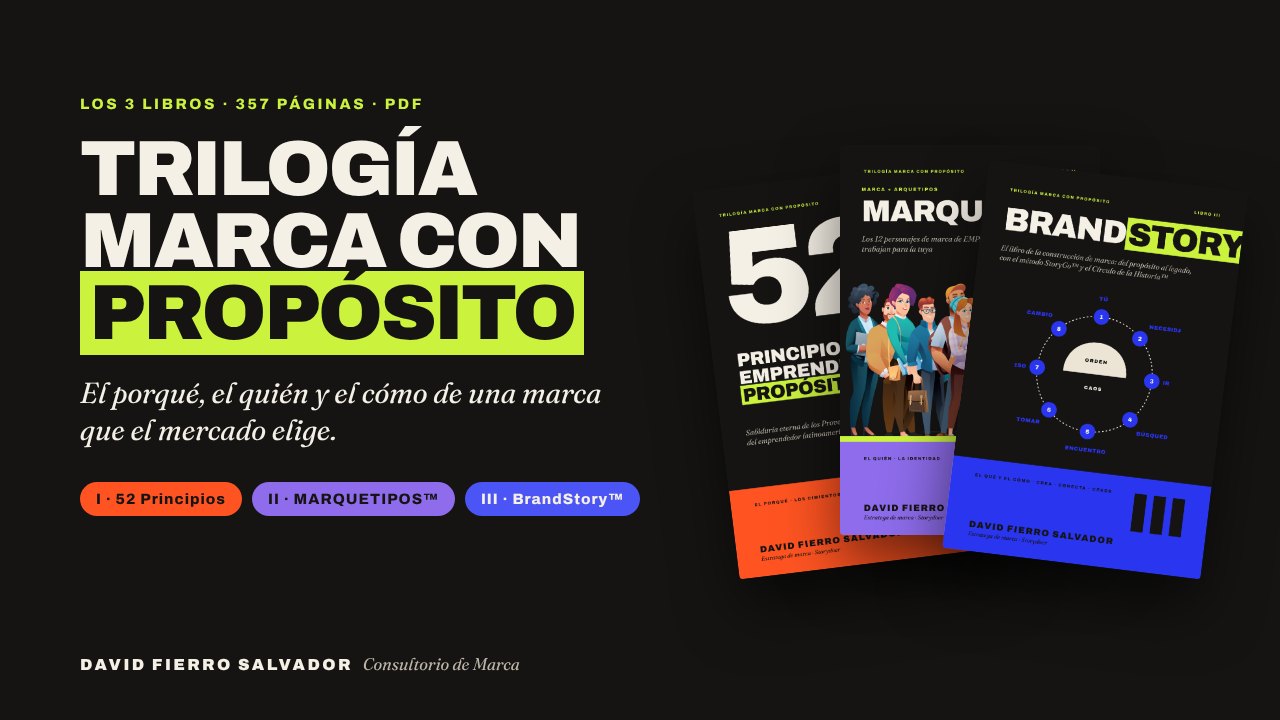 Los tres libros de la Trilogía Marca con Propósito